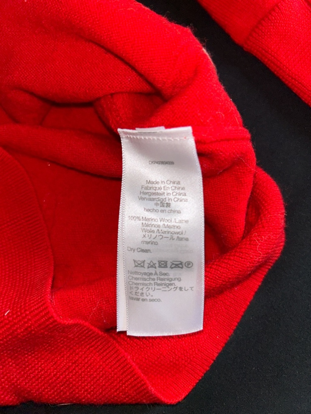 Madewell Women's Merino Wool V-Neck Button Cardigan Sweater - Red XS - Picture 4 of 4